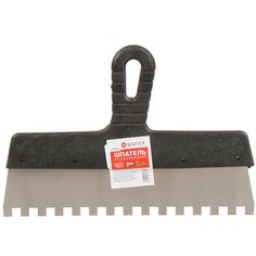 Шпатель нержавеющая сталь, 300 мм, зубчатый, Bartex