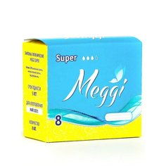 Тампоны Meggi, Super new, 8 шт, MEG 728
