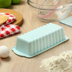 Форма для запекания силикон, 11.5х27.5х6.4 см, прямоугольная, Daniks, Квантум, Y4-5175