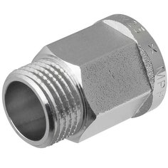 Удлинитель сантехнический, 1/2, никель, латунь, внутренняя/наружная, 25 мм, шестигранный, MPF, ИС.072629