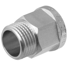 Удлинитель сантехнический, 1/2, никель, латунь, внутренняя/наружная, 20 мм, шестигранный, MPF, ИС.072628