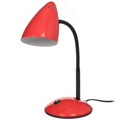 Светильник настольный на подставке, черный, абажур красный, Lofter, SPE 16941-01-167