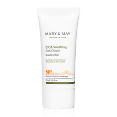 Солнцезащитный крем для лица MARY&MAY Крем солнцезащитный увлажняющий CICA Soothing Sun Cream SPF50+ PA++++ 50