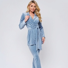 Одежда COMFY HOME Костюм домашний голубой бархатный