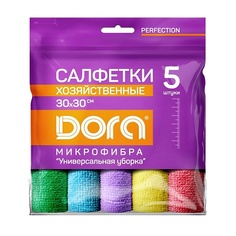 Салфетки для уборки DORA Набор салфеток из микрофибры универсальный 5