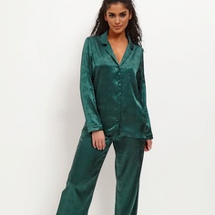 Одежда COMFY HOME Пижама шелковая зеленая
