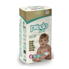 PREDO Подгузники для детей Baby Maxi № 4 (7-18 кг) 10