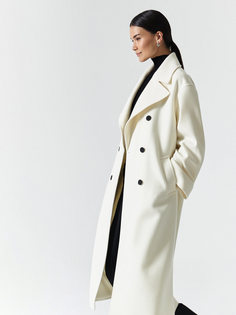 Удлиненное пальто из вирджинской шерсти Charuel