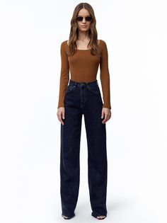 Боди из вискозы с длинным рукавом Charuel