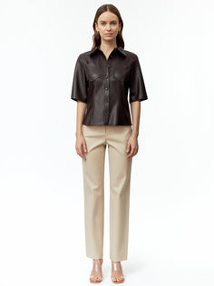 Рубашка из экокожи с короткими рукавами Charuel