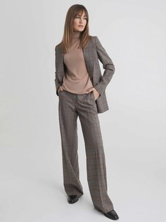 Шерстяные брюки в клетку Charuel