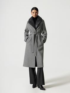 Однобортное пальто со съемным жилетом Charuel