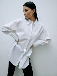 Оверсайз рубашка с акцентной деталью Charuel