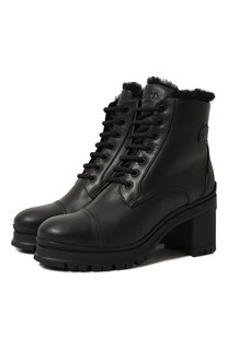 Кожаные ботинки Prada