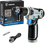 Дрель-шуруповерт Deko ZKCD80FU-Li SET 3 в кейсе, 20Нм, 2х2.0Ач, з/у ДЕКО