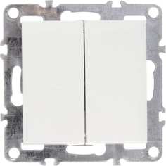 Встраиваемый двухклавишный выключатель TWIST