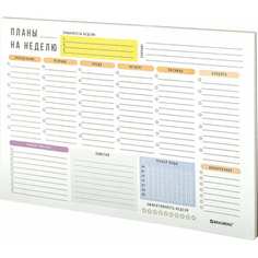 Недатированный отрывной блокнот-планер BRAUBERG