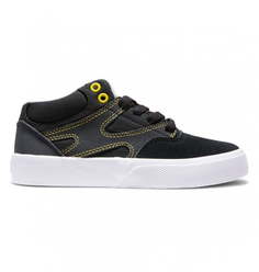 Детские Кеды Kalis Vulc Mid Grey/Yellow DC Shoes