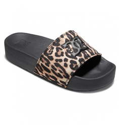 Женские Сланцы Dc Platform Black/Leopard