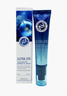 Крем для кожи вокруг глаз Enough Premium Ultra X10 Collagen Pro Marine Eye Cream увлажняющий с комплексом коллагена, 30 мл