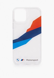 Чехол для iPhone BMW 12/12 Pro (6.1), PC/TPU Motorsport Tricolor Transparent