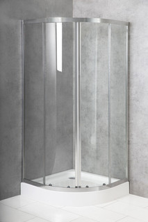 Душевой уголок 90х90 см BelBagno DUE-R-2-90-C-Cr прозрачное
