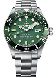 Швейцарские наручные мужские часы Swiss Military SMA34075.03. Коллекция Diver