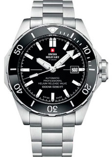 Швейцарские наручные мужские часы Swiss Military SMA34092.01. Коллекция Diver 1000m