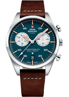 Швейцарские наручные мужские часы Swiss Military SM34090.04. Коллекция Elegant Sports