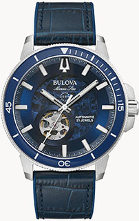 Японские наручные мужские часы Bulova 96A291. Коллекция Marine Star