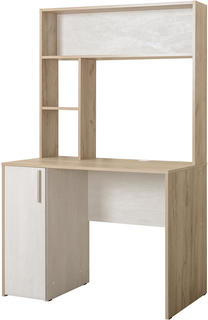 Комфорт Стол компьютерный 12.72 Дуб серый CRAFT K 002 PW,Шелковый камень К349 RT Bravo