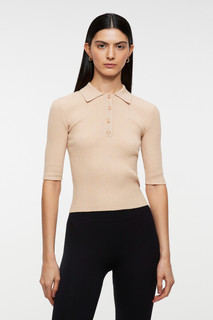 джемпер женский Футболка-поло вискозная тонкой вязки Befree