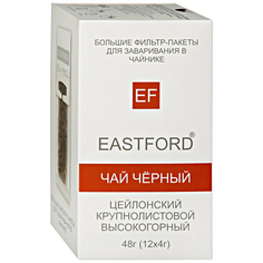 Чай черный EASTFORD цейлонский высокогорный 12х4г, 48 г