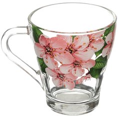 Кружка стекло, 250 мл, Живая природа Сакура, Декостек, 1649-Д