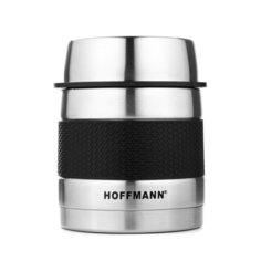 Термос нержавеющая сталь, 1 л, Hoffmann, ланч-бокс, черный, НМ 21112