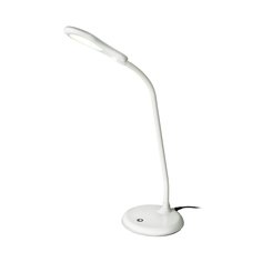 Светильник настольный сенсорное включение, LED, 5 Вт, белый, абажур белый, Uniel, TLD-507 White, 06546
