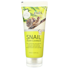 Ekel Пенка для умывания с Муцином улитки Омолаживающая Foam Cleanser Snail