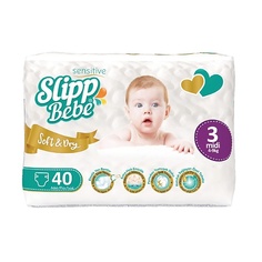 SLIPP BEBE Подгузники для детей TWIN № 3 40