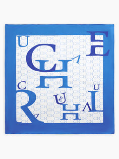 Платок из 100% шелка с логотипом Charuel