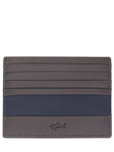 Кардхолдер из кожи и текстиля Paul&Shark