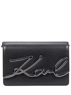 Сумка кожаная K/Signature Karl Lagerfeld