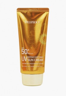 Крем солнцезащитный Deoproce UV Defence Soft Daily Sun Cream SPF50+ PA++++ мягкий ежедневный, 70 г