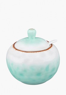 Сахарница Elan Gallery 380 мл 10,2х10,2х10,5 см "Кантри" + ложка