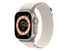 Умные часы APPLE Watch Ultra GPS + Cellular 49mm Titanium Case with Starlight Alpine Loop - M