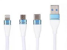 Кабель интерфейсный Red Line USB-microUSB+Lightning+Type-C