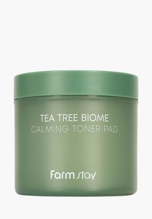 Пэды для лица Farmstay Tea Tree Biome Calming Toner Pad, успокаивающие, 70 шт.