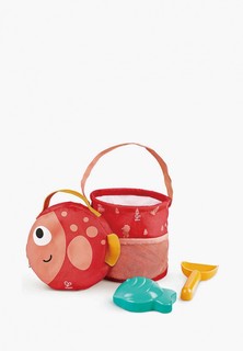 Набор игровой Hape Складное ведерко - сумочка для пляжа "Рыбка"
