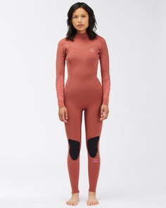 Женский гидрокостюм с застежкой-молнией на спине 3/2mm Synergy Real Red Clay Billabong