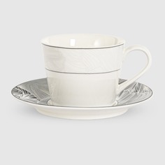 Набор чайный Macbeth bone porcelain Silk magnolia 12 предмет на 6 персон