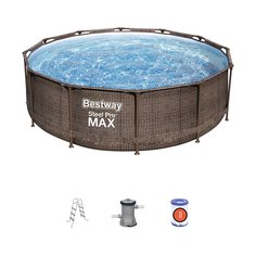 Бассейн каркасный Bestway, 366х100 см, Steel Pro Max, 56709BW, фильтр-насос, лестница, 9150 л